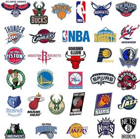 img 3 attached to 🏀 Basketball Vinyl Stickers (32 PCS) - Waterproof Sticker Pack for Hydroflasks, Laptop, Water Bottle, Car, Bike Helmet, Bumper - Perfect Gift for Fans, Teenagers, Girls, Boys, Friends...