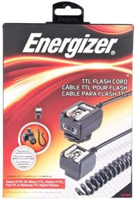 img 1 attached to 📸 Energizer ENE-TTLU Camera Flash Synch Cords for Panasonic, Samsung & Minolta - Black