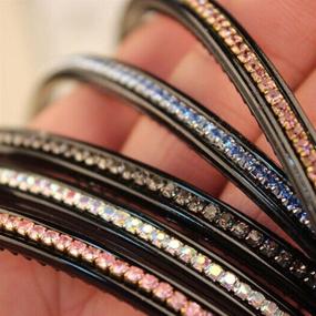 img 2 attached to 💎 Bling Bling Crystal Rhinestone Headband Set: 6pcs for Women & Girls - Casualfashion Thin Hair Hoop Fashion