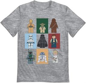 img 1 attached to 🌟 LEGO Boys Star Wars Long & Short Sleeve Graphic Tee Shirt Set - 2 Pack: Perfect for Young Jedi Enthusiasts!