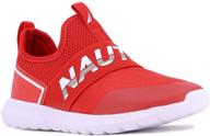 👟 nautica fashion sneaker running youth black boys' shoes for outdoor activities logo