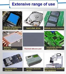 img 2 attached to Термопрокладка Thermalright 12,8 Вт/мК - некондуктивная теплостойкая прокладка для ПК/ГПУ/ЦП - экстремальная одиссея из силикона (0,5 мм)