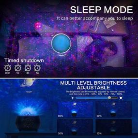 img 1 attached to 🌌 [2021 UPGRADED] Galaxy Projector – Night Lights Projector for Living Room Ceiling, Bluetooth Music Player, Multiple Solar System Projector for Kids, Adults, Festivals, Parties & Holidays – Home Planetarium