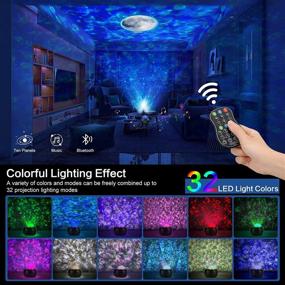 img 3 attached to 🌌 [2021 UPGRADED] Galaxy Projector – Night Lights Projector for Living Room Ceiling, Bluetooth Music Player, Multiple Solar System Projector for Kids, Adults, Festivals, Parties & Holidays – Home Planetarium