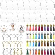 acrylic keychain blanks tassels crafting logo