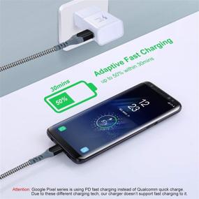 img 3 attached to Excgood Adaptive Fast Charging Wall Charger [5-Pack] - Compatible with Samsung Galaxy S9 S8 S10 Edge/Active/Plus, Note 9 8, LG G6 5, V20 30, HTC, Moto - White