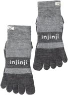 🧦 injinji original weight toesocks charcoal: ultimate comfort and performance for active feet logo