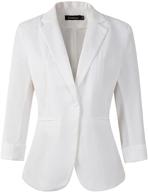 xl lightweight boyfriend women's 👔 suiting & blazers 1905 white clothing logo