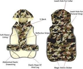 img 2 attached to 🐶 Warm & Stylish Dog Winter Coat with Detachable Hat - Perfect for Small, Medium, and Large Dogs in Cold Weather