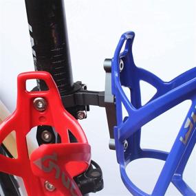 img 3 attached to 🚲 Miaomiao Bicycle Bottle Cage Adapter: Adjustable MTB Road Bike Handlebar Water Bottle Holder 2pcs