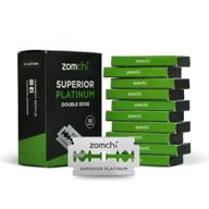 🪒 premium platinum stainless steel double edge razor blades - 50 count pack logo