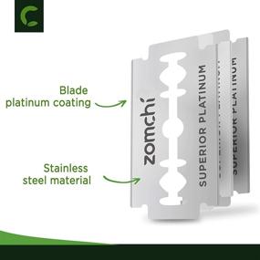 img 2 attached to 🪒 Premium Platinum Stainless Steel Double Edge Razor Blades - 50 Count Pack