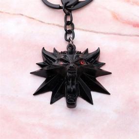 img 2 attached to 🐺 SEIRAA Wolf Keychain - Ideal Gifts for Wolf Fans: Wolf Head Medallion Pendant