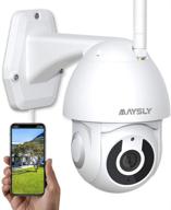 🏠 outdoor maysly wifi security camera for home security with ptz night vision motion detection 2 way audio - alexa compatible (1080p) logo