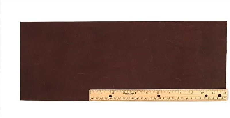 scrap leather brown cowhide piece crafting 로고