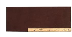 img 2 attached to 🐄 Dark Brown Cowhide Scrap Lace Leather Piece - 18" X 7+"; Item #L401