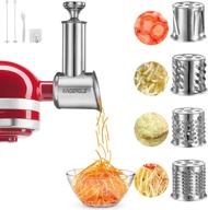 🧀 kingeagle stainless steel kitchenaid mixer attachment - cheese grater & food slicer, 6.95.4inch, accessories for kitchenaid mixer logo