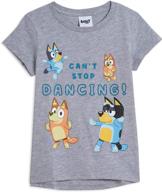 🔵 adorable bluey bingo toddler sleeve t-shirt - girls' clothing delight! logo