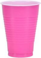 12oz hot pink plastic party cups, pack of 20 - party dimensions product logo