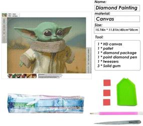 img 1 attached to Adult DIY Diamond Painting Kit - Full Drill Round Crystal Rhinestone Diamond Art Craft Canvas, Ideal for Home Wall Decor and Relaxation - 30x40cm