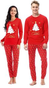 img 3 attached to 🎅 Matching Christmas Toddler Sleepwear for Boys: A Bennevolent Choice for Sleepwear & Robes