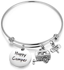 img 4 attached to Gzrlyf Camper Bracelet Camping Vacation