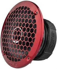 img 1 attached to 🔊 DS18 PRO-ZT6: Powerful 6.5-Inch Midrange Speaker with Bullet Tweeter, 450W Max, 225W RMS - Red Metal Grill Included