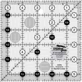 img 1 attached to 🪡 Efficiently Craft Stunning Quilts with the Creative Grids Quilt Ruler 5-1/2in Square - CGR5