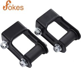 img 4 attached to Suspension Rear Lowering Shackle Kit for Chevy S10 GMC Sonoma 1994-2004, Chevy Blazer 1995-2005, Isuzu Hombre 96-20, GMC Jimmy Oldsmobile Bravada 1994-2001, Replaces OEM# 15665302, Part# 722-028