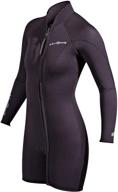 ultimate comfort and flexibility: neosport women's premium neoprene 3mm step-in jacket logo