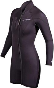 img 1 attached to Ultimate Comfort and Flexibility: NeoSport Women's Premium Neoprene 3mm Step-In Jacket