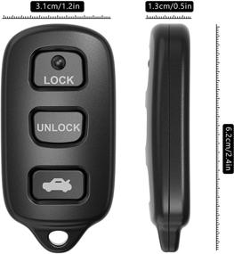 img 2 attached to Top-rated VOFONO Key Fob Replacement for Toyota Avalon and Solara (1998-2004) with Panic Button - 2PC Set