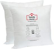 🏠 trendy home 16x16 premium stuffer pillow/cushion insert - 2 pack (white) for stylish home office decor logo