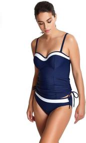 img 2 attached to Пляжная одежда Panache "Bandeau Tankini" плюс-сайз