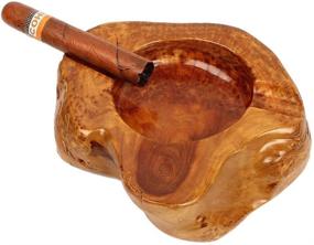 img 2 attached to Premium Wood Cigar Ashtray for Outdoor Patio - Stylish and Durable