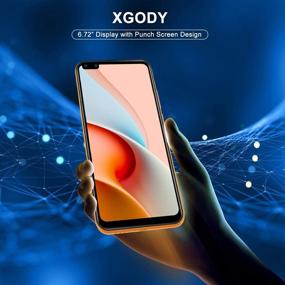 img 3 attached to 📱 Unlocked Xgody Mate40 Smartphone - 6.72” HD Perforated Screen, Android 8.1 Cellphones at Affordable Price - Dual Sim-Free Mobile Phones with Face ID, Dual 5MP Beauty Cameras + 8GB ROM (Yellow, 6.72")