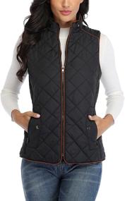 img 4 attached to 🧥 Anienaya Lightweight Sleeveless Quilted Pockets Women's Coat: Stylish & Practical Outerwear