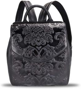 img 3 attached to Genuine Leather Backpack Handmade Rucksack Women's Handbags & Wallets in Fashion Backpacks