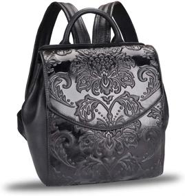 img 4 attached to Genuine Leather Backpack Handmade Rucksack Women's Handbags & Wallets in Fashion Backpacks