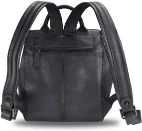 img 2 attached to Genuine Leather Backpack Handmade Rucksack Women's Handbags & Wallets in Fashion Backpacks