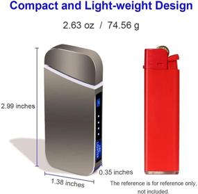 img 3 attached to 💨 Efficient Hefeiyu USB Electric Lighter: Dual Arc, Rechargeable & Windproof for Outdoor Adventures, with LED Battery Indicator