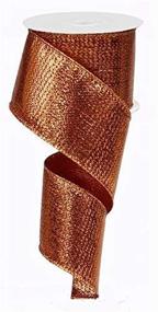 img 1 attached to 🎀 Copper Metallic Wired Edge Ribbon - Convenient 10 Yard Roll (2.5 Inch Width)