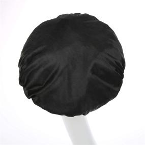 img 1 attached to 💤 YFJH Soft Satin Silk Salon Bonnet Night Sleeping Wide Band Hat Hair Loss Cap for Women - Enhance Your Beauty