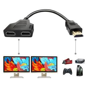 img 4 attached to 🔌 HDMI Разветвительный кабель - 1x2 HDMI мужской к двум HDMI женским адаптер для HD LED LCD ТВ - поддерживает одновременное отображение на двух телевизорах.