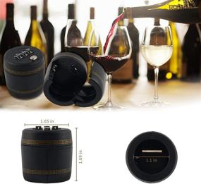 img 3 attached to 🔒 Wine Stoppers with Combination Lock (5 Pack) - CMQC Reusable Code Lock for Wine, Liquor, and Whiskey Bottles (Fits bottle mouths with diameter 26mm to 28mm/1 to 1.1 inches)