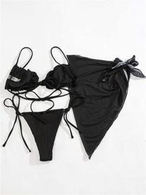 img 1 attached to 💃 SheIn Women's Lettuce Bikini Swimsuit - Trendy Women's Swimwear from SheIn