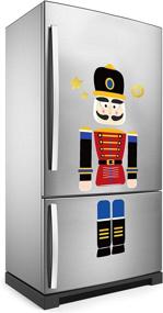 img 4 attached to Nutcracker Refrigerator Magnets Set - Funny Christmas Party Decoration for Kids, Cute Soldier Nutcracker Sign Fridge Magnet Stickers