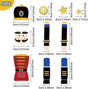 img 2 attached to Nutcracker Refrigerator Magnets Set - Funny Christmas Party Decoration for Kids, Cute Soldier Nutcracker Sign Fridge Magnet Stickers