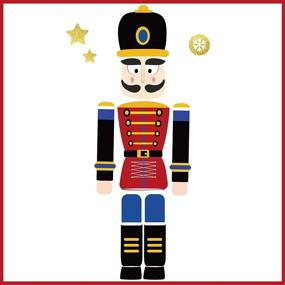 img 3 attached to Nutcracker Refrigerator Magnets Set - Funny Christmas Party Decoration for Kids, Cute Soldier Nutcracker Sign Fridge Magnet Stickers