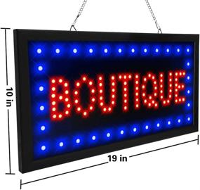 img 3 attached to 🛍️ Eye-Catching CHENXI Led Boutique Business Store Shop Sign (48 X 25 cm) - Must-Have for Boutiques!